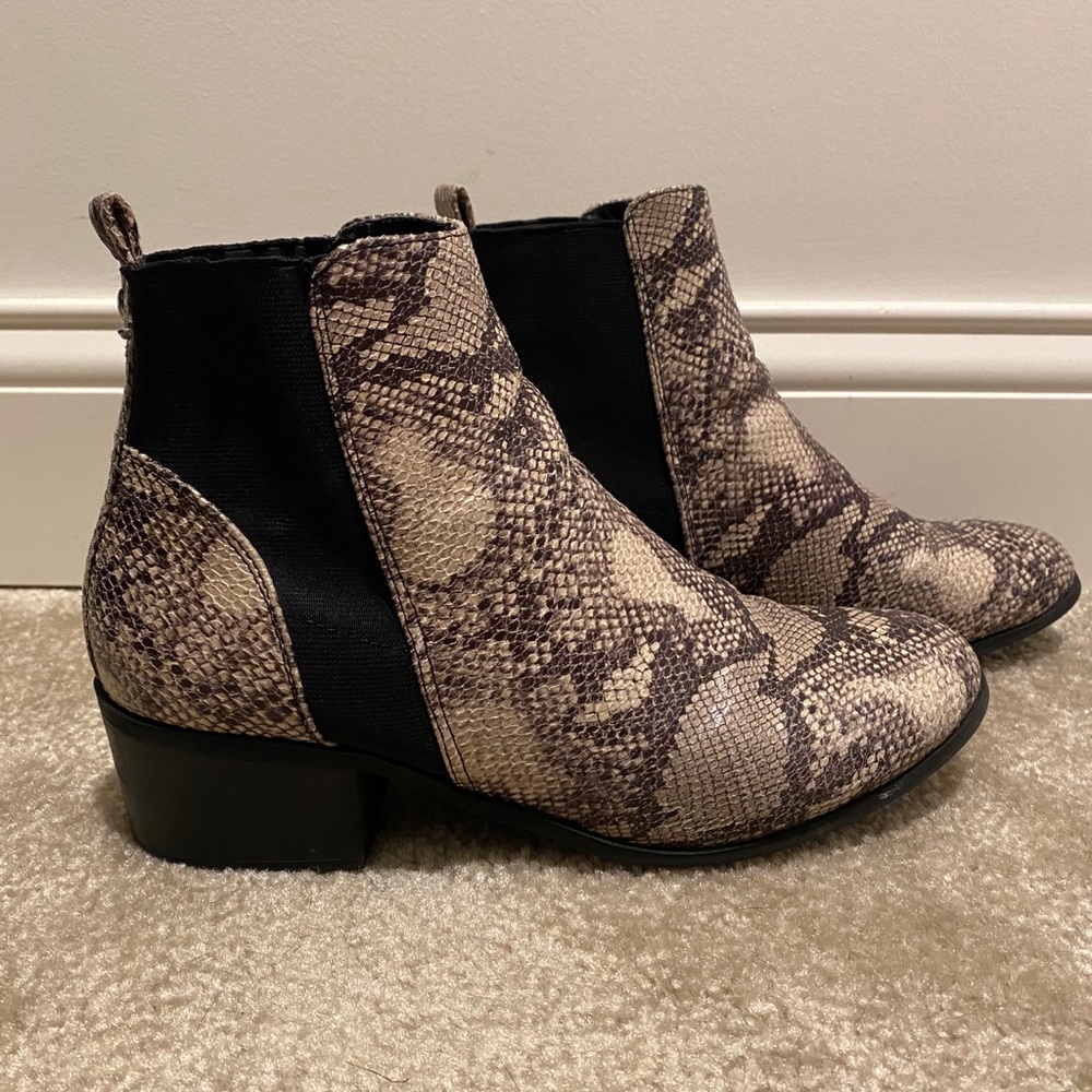 Snakeskin Women’s Ankle Boots